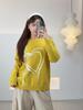 Shuangtian Winter Plus Size Women's Heart Pattern Knit Sweater