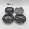 KLYD4 NEW 4pcs 3D for 54mm 56mm 60mm 68mm Ford Car emblem Wheel hub Center Cap Badge covers sticker Decal styling auto Accessories