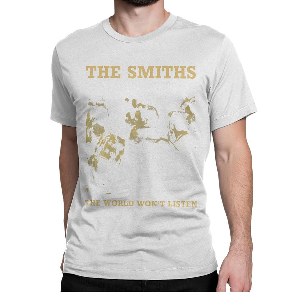 Casual Vintage The Smiths T-Shirts Men Women's Crew Neck Pure Cotton T Shirts Indie Punk Rock Band Tee Shirt New Arrival Tops