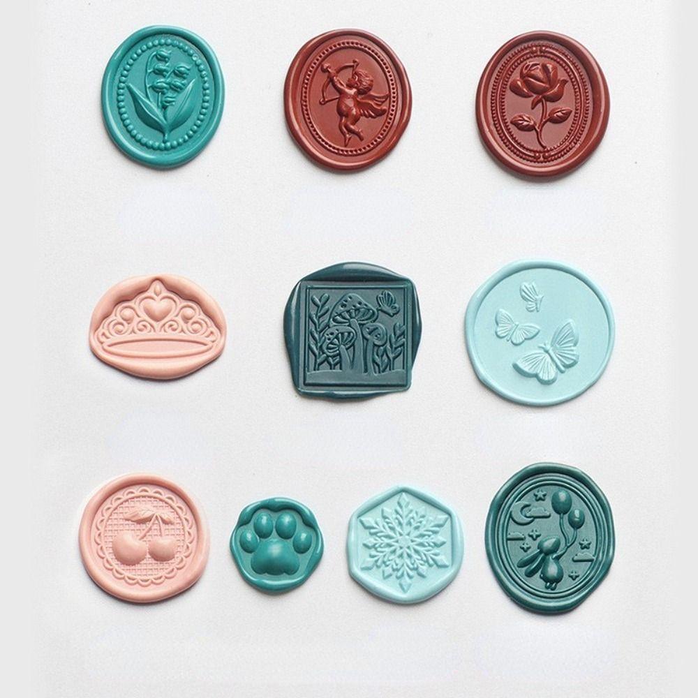 Card DIY Envelope Albums Fire Paint Seal Stamp Scrapbook Decoration Embossed Stamp Wax Seal Stamp