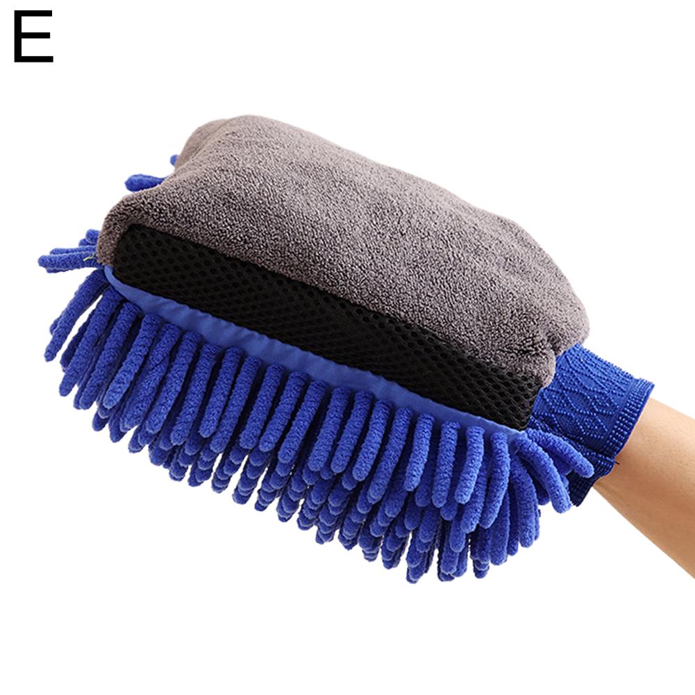 Large Microfiber Car Wash Mitt Waterproof Chenille Gloves Thick Car Cleaning Mitt Wax Detailing Auto Care Double-faced Glove