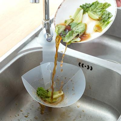 Multifunction Kitchen Hanging Sink Drain Kitchen Garbage Separator Foldable Leftover Sink Filter