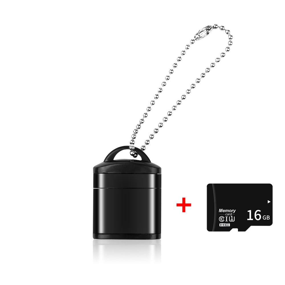 Mini USB 2.0 Micro SD Memory Card Reader High Speed Adapter with Keychain Portable Card Reader Laptop Accessories