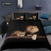 Luxury 3D Animal Tiger Lion Print Home Living Comfortable Duvet Cover Set Pillowcase Bedding Set Queen and King EU/US/AU/UK Size