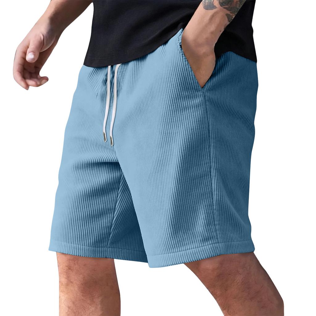 Men's Summer Casual Shorts Men's Fashion Sports Textured Shorts