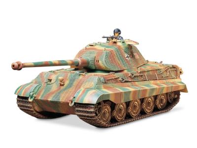 Tamiya 1/35 Militär-Miniaturserie Nr. 169 Deutsche Armee Königstiger Porsche Turm Plastikmodell 35169