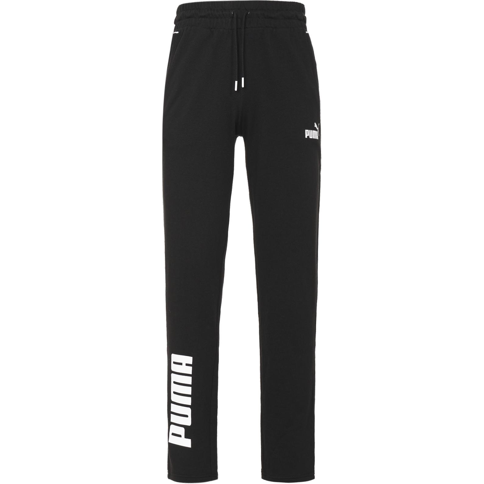 

Трикотажные спортивные брюки PUMA Power с цветным логотипом и завязками на средней талии, мужские черные 670938-01 M