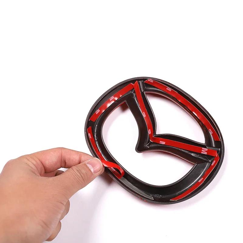 Car Sticker ABS Front Grille Rear Tailgate Covering Emblem for Mazda 3 Axela 2020 Steering Wheel Badge Decoration Modfication