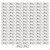 100PCS Bag Lobster Clasp Alloy Lanyard Snap Hook Lobster Claw Clasp DIY Luggage Accessories