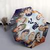 1pc Haikyuu!! Automatic Opening Closing Umbrella with Portable Tri-Fold Design, 8-Bone Iron Frame Outdoor Umbrella, Perfect Gift for Fans, Travelers,
