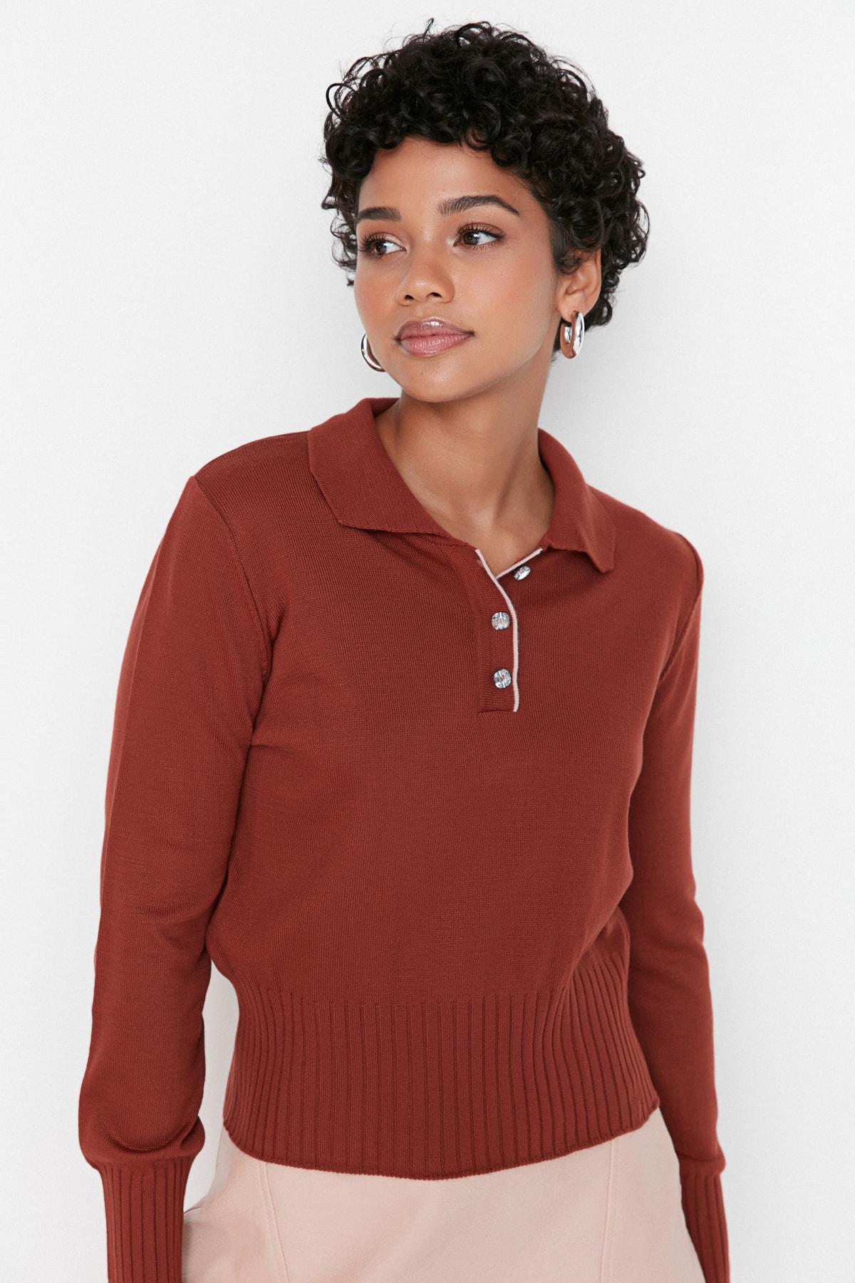 

Свитер - Оранжевый - Классический крой