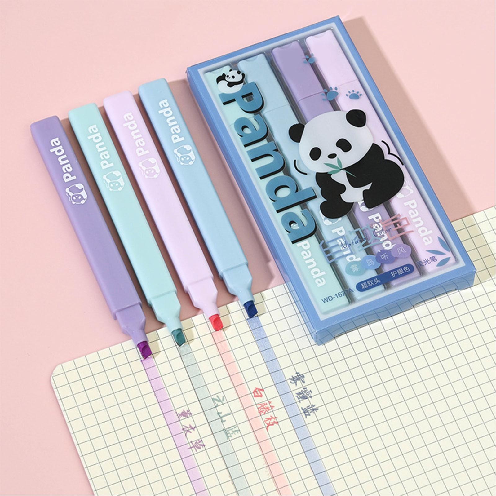 

P-anda Highlighter, цветной маркер, O-blique Head Notebook G-raffiti Marker Упаковка из четырех штук1 мл One Size синий