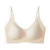Women Ultra Thin Cool Seamless Beauty Back Wireless Gather Push Up Breathable Large Size Bra