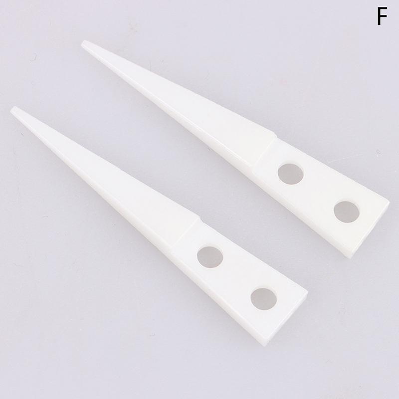 2Pcs Insulated Straight Curved Tip Anti-Static Ceramic Tweezers Electronic Industrial Ceramic Tweezers For Industry