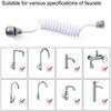 1 Pcs Diffuser Faucet Swivel End Faucet Nozzle Water Saving Tap Phone Line Sprinkler Kitchen Home 360 Degree Rotate Dual Use
