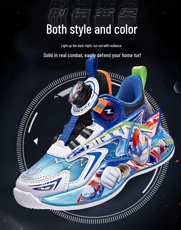 Boys' Light-Up Cartoon Sneakers: 2025 Non-Slip Soft Sole Kids' Running Shoes for Autumn/Winter