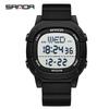Sanda 9078: Luminous Waterproof Sports Watch for Teens and Adults with Alarm Feature