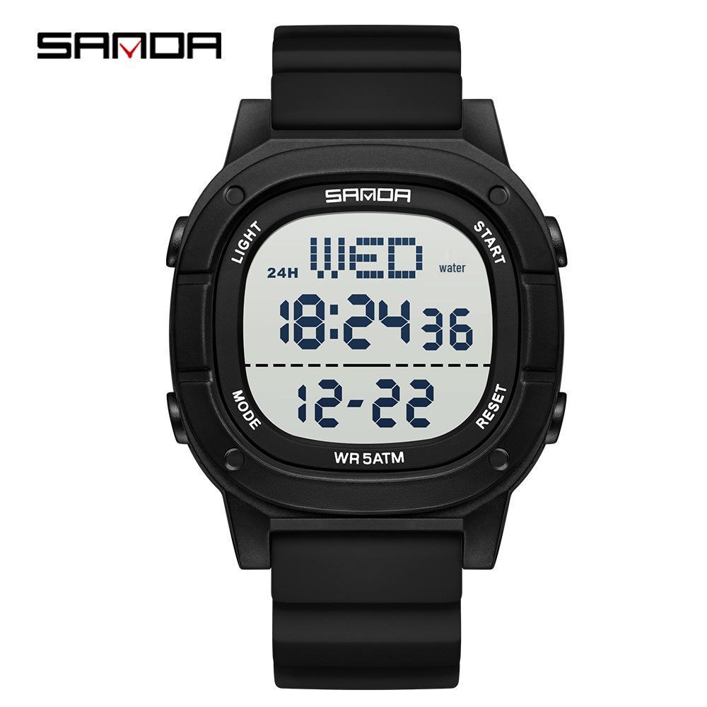

Sanda 9078: Luminous Waterproof Sports Watch for Teens and Adults with Alarm Feature