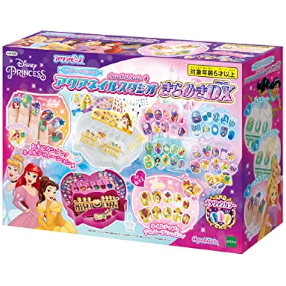 Aqua Nail [Disney Princess Aqua Nail Studio Kirameki DX] AQ-N06 ST Mark Certified Toy Water Makin...