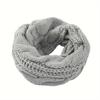 Herbst und Winter Verdickung Einfarbige Plüsch Strickwaren Krapfen Schal Outdoor Wärme Kabelloser Ring Schal