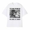 Team Punch Monkey We Ride At Dawn Graphic T Shirts Men Women Retro Fashion Gothic Tshirt Casual Short Sleeve T Shirt Streetwear
