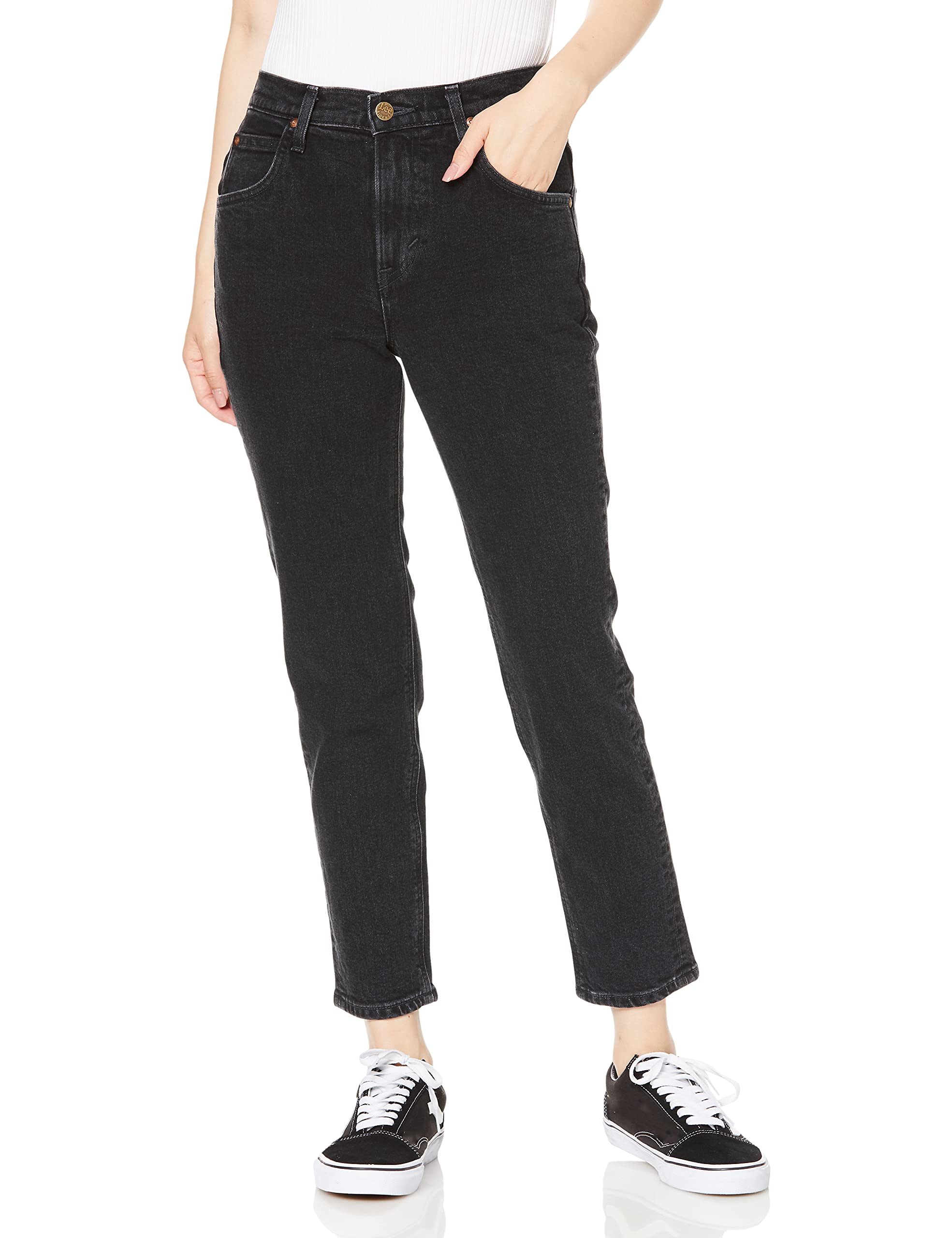 

Lee Стандартный Гардероб Узкий Размер S Деним, Женский, Черный, чёрный