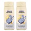 Maate Baby Powder (Pack of 2 * 100 Gm) | 100% Natural & Talc Free | Ayurvedic Herbs Bael, Darbha & Rose Petals | For Kids