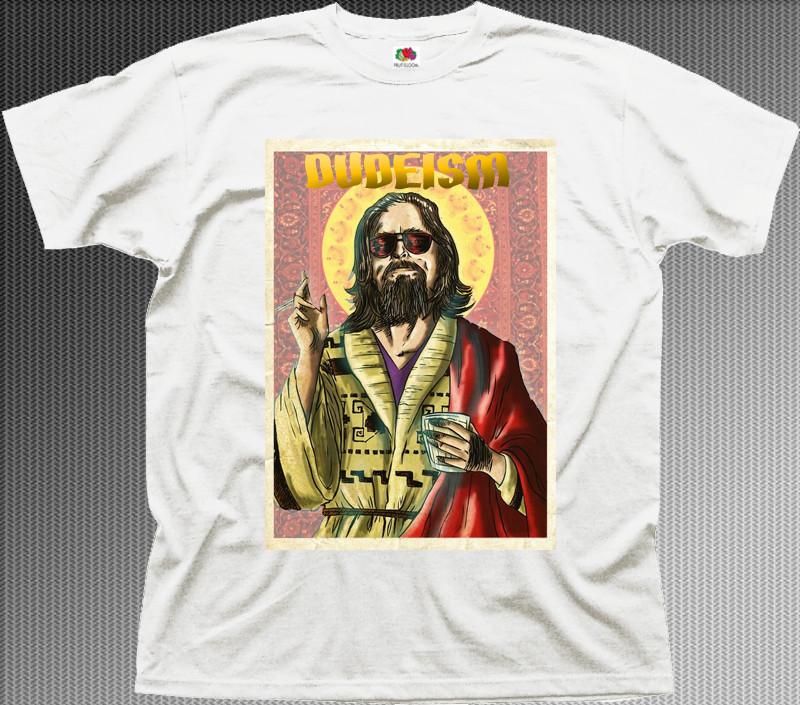 Nuova La DUDE Dudeismo Religione Big Lebowski ABBI divertente t-shirt bianca in cotone Z9901