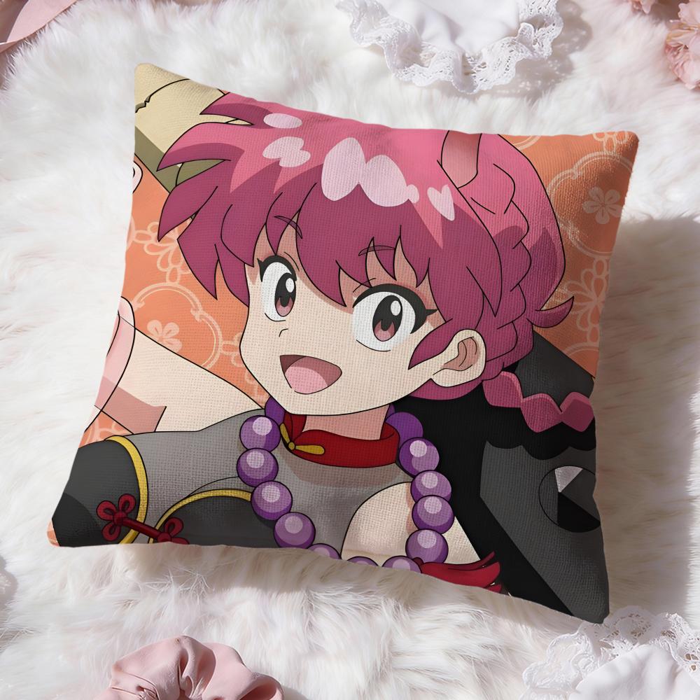 cute anime Ranma Cushion Cover Premium Comfort Reversible Pillow Cove -Two in One Design for Any Room & Car Interior