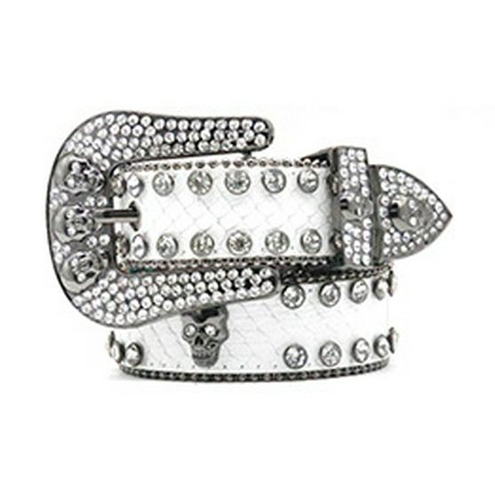 Men's Y2K Rhinestone Punk Rivet Belt - Dark Style Fashion Accessory