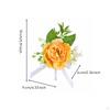 Wedding Corsage Handmade Rose Boutonniere Rustic with Ribbon for Bridesmaids, Groomsmen,