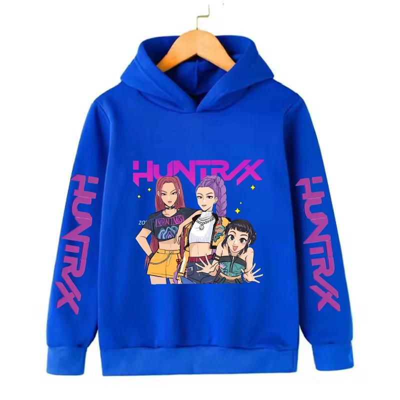 Autumn/Winter Hoodie Manga Children's Kpop Devil Hunter Children's Sportswear Cute Harajuku Tiger Girl Hoodie