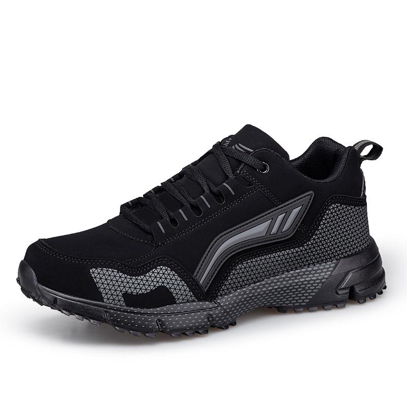 Fashion Men's Running Shoes Autumn Breathable Leather Shock Absorption Large Size 39-48 Casual Sports Sneakers Professional Runnin Shoes
