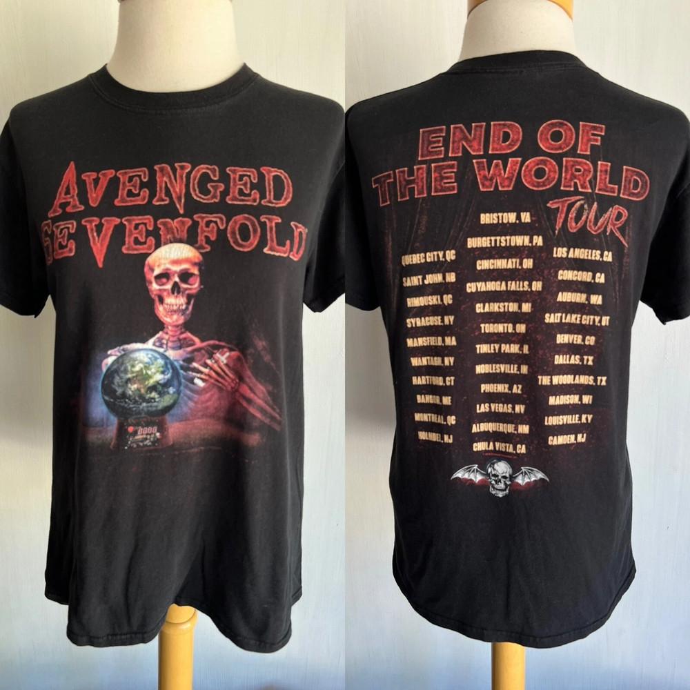 AVENGED SEVENFOLD 2018 Official Women039s End Of The World Tour TShirt Unisex T-Shirt XL
