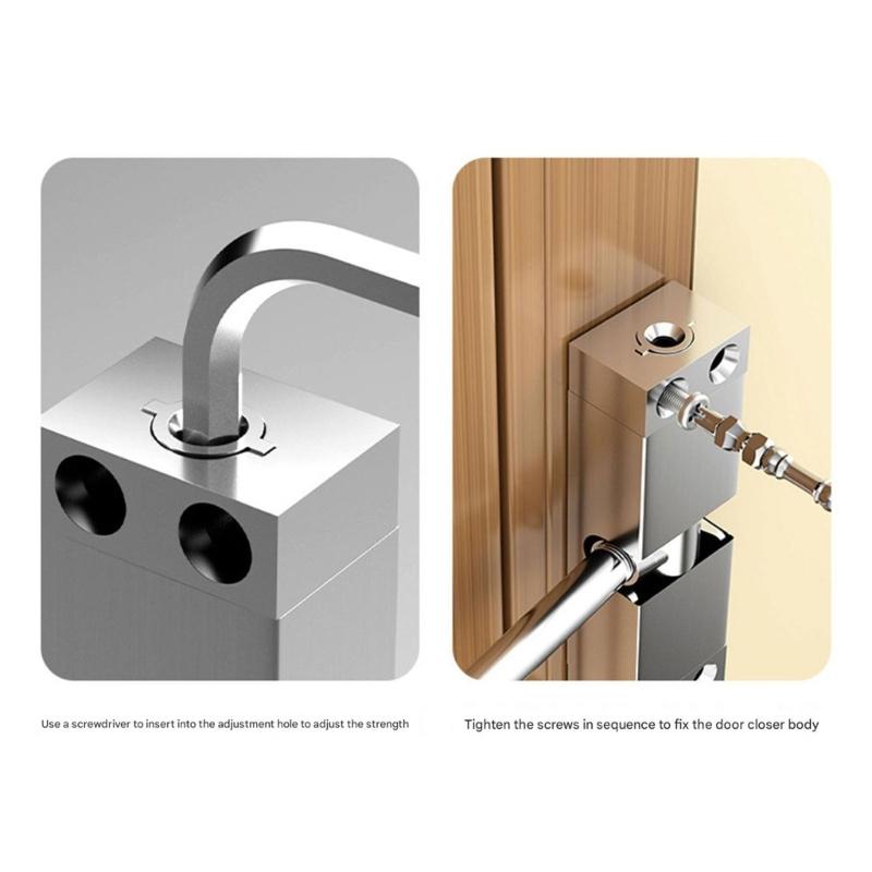 Leiser Automatischer Türschließer Schiebemechanismus Starker Sicherheitsplan