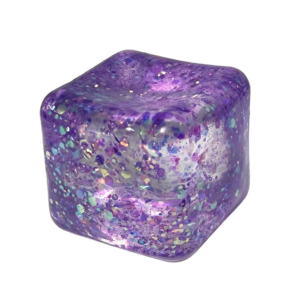 

Maltose Cube Stress Squeeze Toy Decompression Small Ice Cubes Anti Stress Slow Rebound Polar Light Colorful Squeeze TPR Block