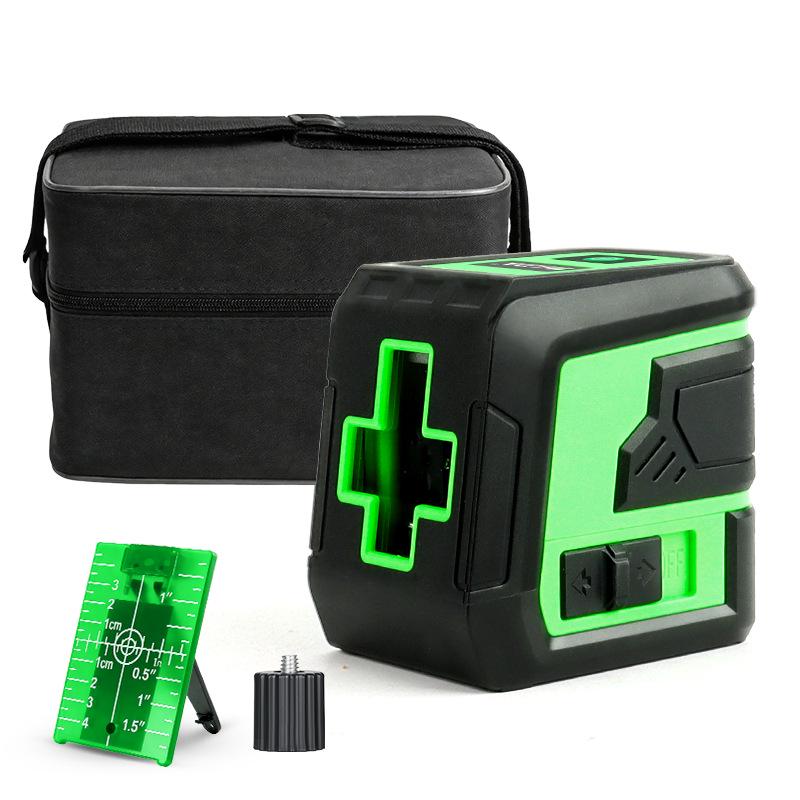 High-Precision Green Light Mini Laser Leveler with Automatic Cross 2-Line Projection