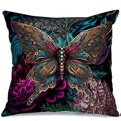 Schmetterling Dekorative Kissenhülle Wurfkissenhülle Abstrakte Kissenhülle Moderne Quadratische Couch Heimdekoration Kissenbezug 45X45 Cm