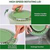 5 In 1 Vegetable Spin Chopper, Salad Spinner with Slicer, Lettuce Spinner Dryer