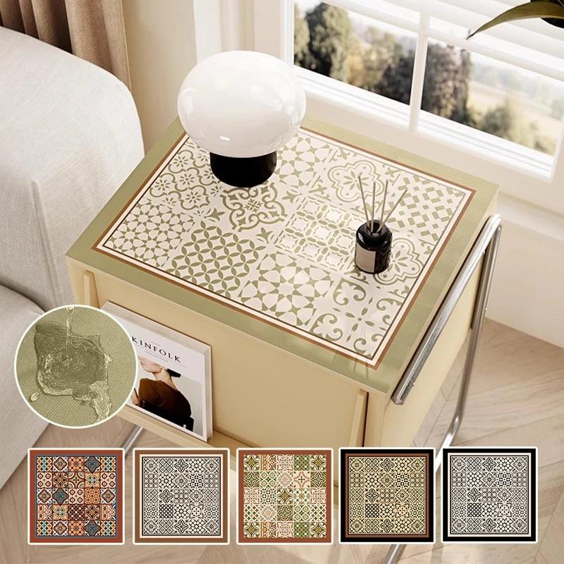 

Retro Washing Machine Covers Kitchen Absorbent Coffee Machine Refrigerator Cover Pad Drain Pad Microwave Oven Insulation Pad 20x30cmDiatommud