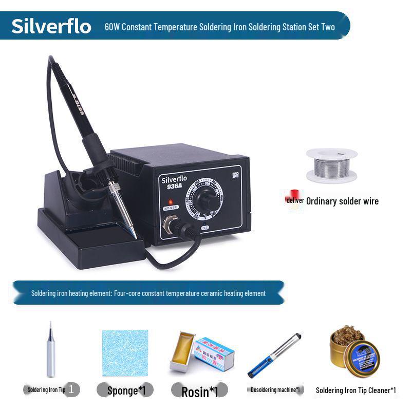 936 High-Power 60W Adjustable Temperature Soldering Station for Mobile & Computer Repair