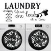 Machine Removable Home Decor Ornaments Laundry Room Decal Quotes Wall Sticker Washer Dryer Sign