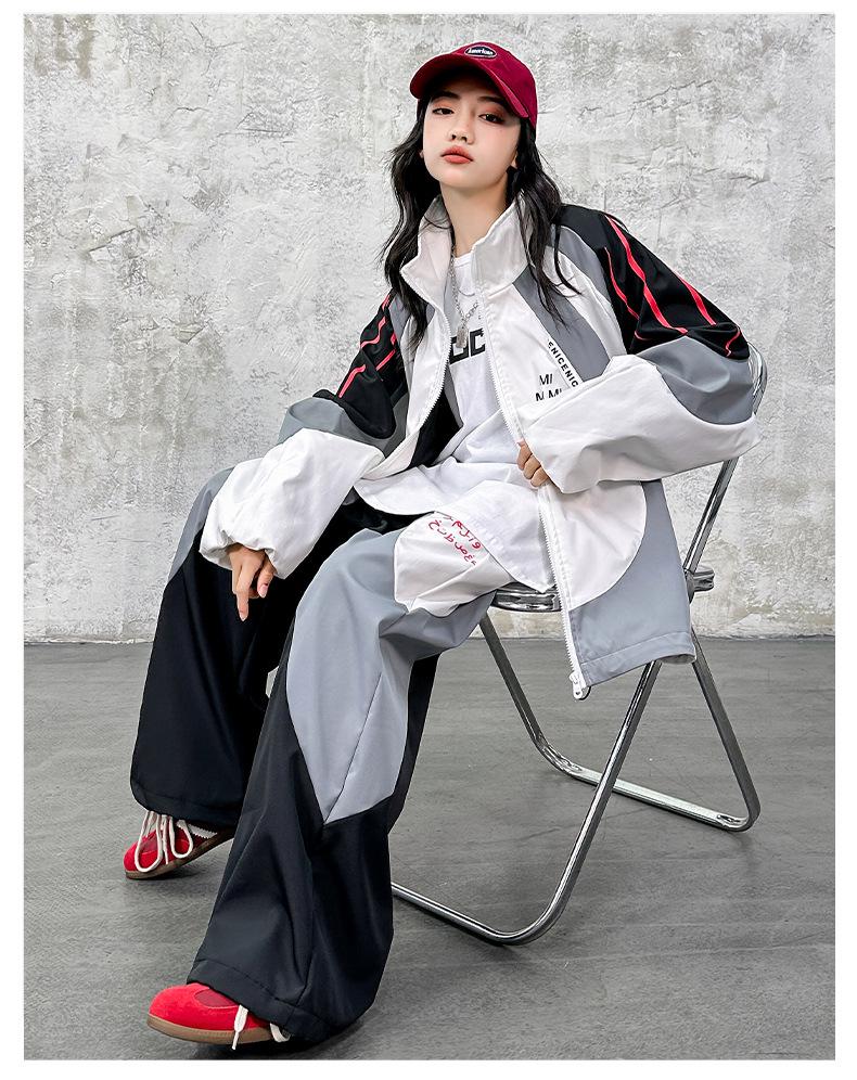 Hip-Hop Performance Outfit für Kinder - Herbst/Winter Sportset, Coole Street Dance Uniform für Jungen & Mädchen