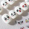 Nail Art Decoration 5D Engraved Nail Sticker Fashion Manicure Expression Embossed Design For Women And Girls