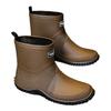 Fashion Women's Short Non-slip Rain Shoes Couple Integrated Waterproof Shoes Outdoor Commuting Rain Boots Men