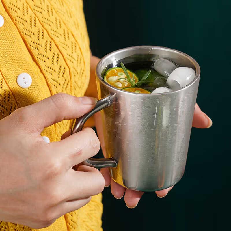 Handun Hammered Stainless Steel Insulated Mug