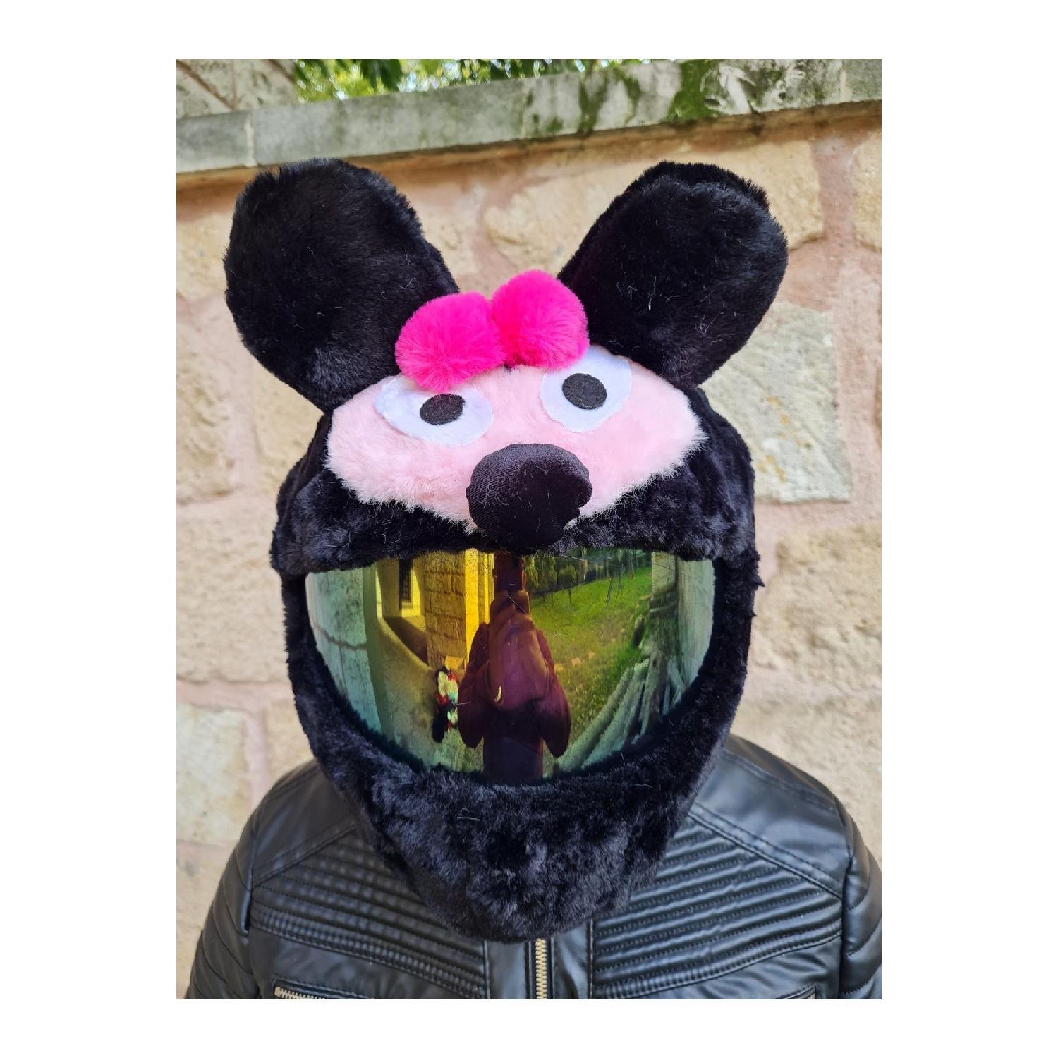 

Plush Helmet Covers Helmet Cover Helmet Decoration Helmet Accessories Helmet Protector Helmet Motorcycle чорний
