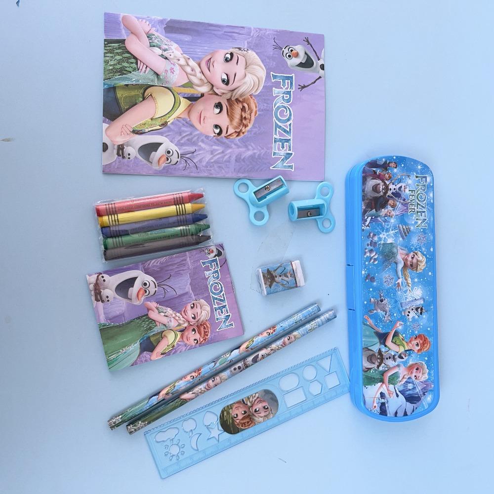 Disney Stationery Set Series Stationery Set Includes Pencil Case, Pencil, Ruler and Eraser. School Prizes, Inspirational Gifts for Students