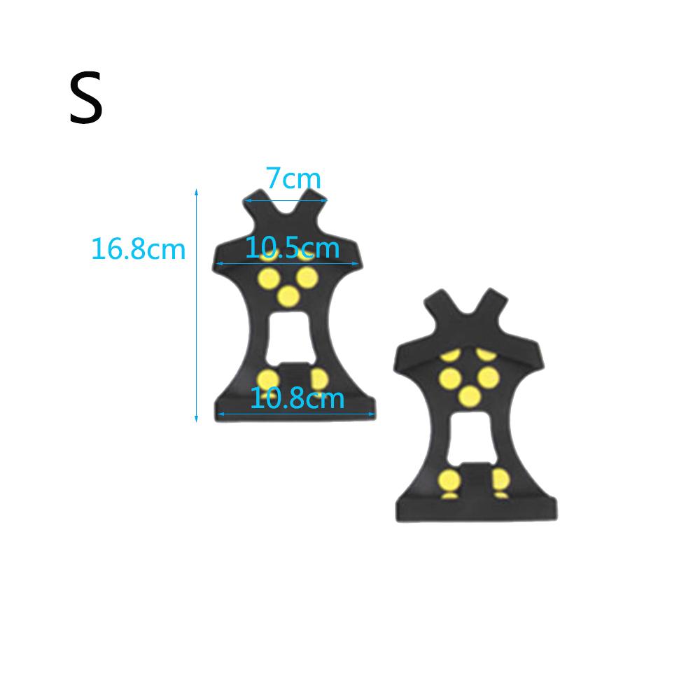 1 Pair 10 Studs Hiking Covers Anti-slip Snow Shoes Spikes Anti-Skid Ice Gripper Cleats Crampons