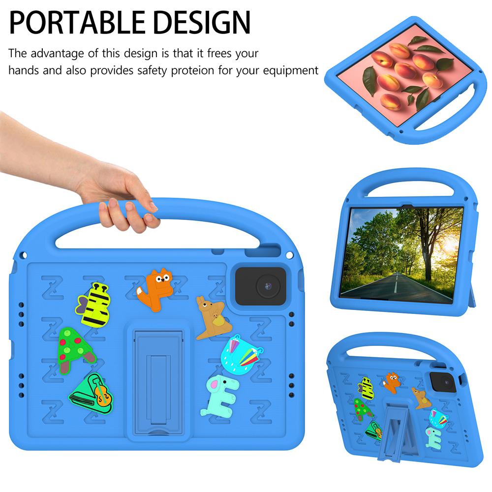 Xiaomi Redmi Pad SE 2023 11 Inch Case Kids Safe Cartoon Letter Portable EVA Foam Shockproof Stand Tablet Cover